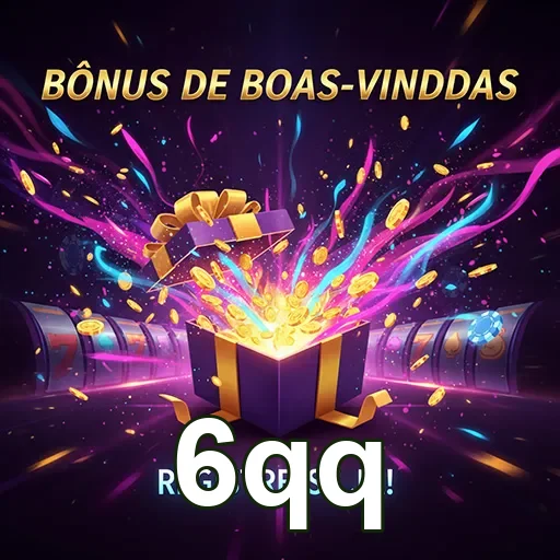 Banner de boas-vindas com bônus no site 6qq, destacando a promoção especial para novos usuários.